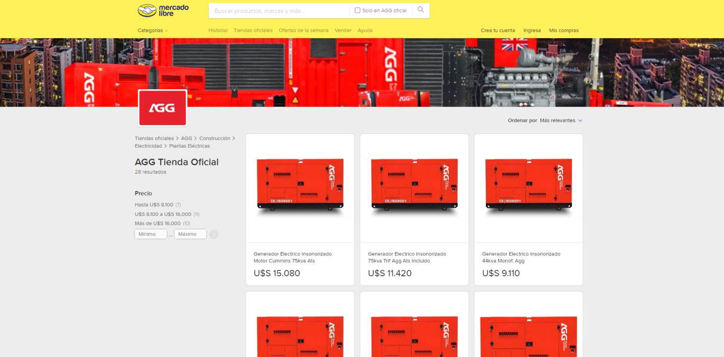 ערכות גנרטורים של AGG זמינות כעת ב- Mercado Libre!