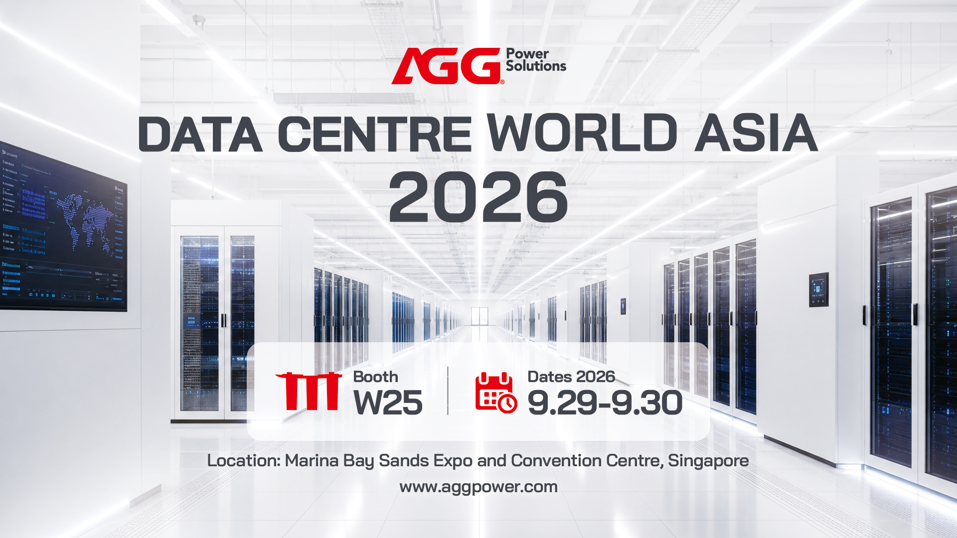 AGG looks forward to meeting you at Data Centre World Asia 2026