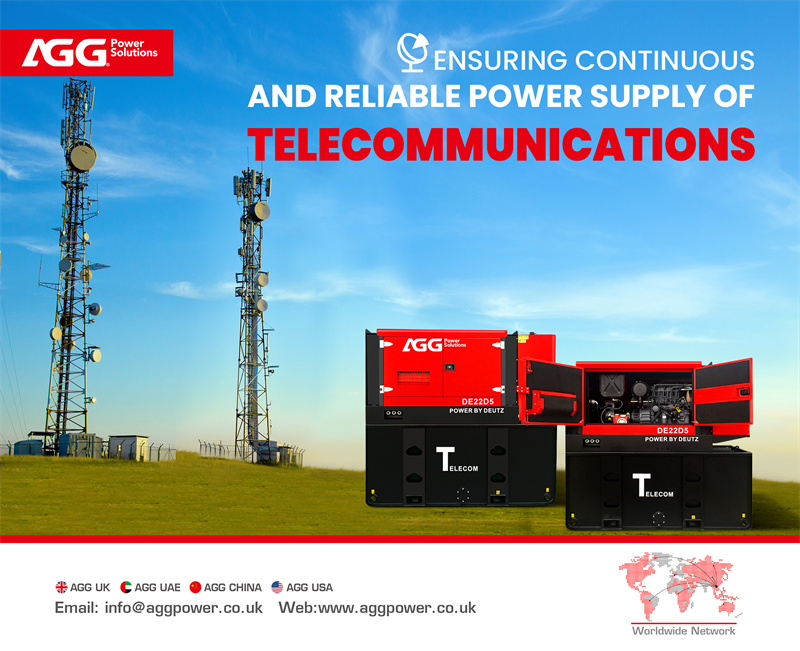 Aplicación del grupo electrógeno en el sector de las telecomunicaciones.