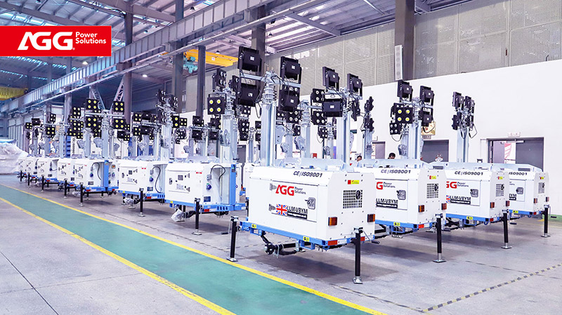 Generator Sets in Diesel Lighting Towers Core Power Behind the System