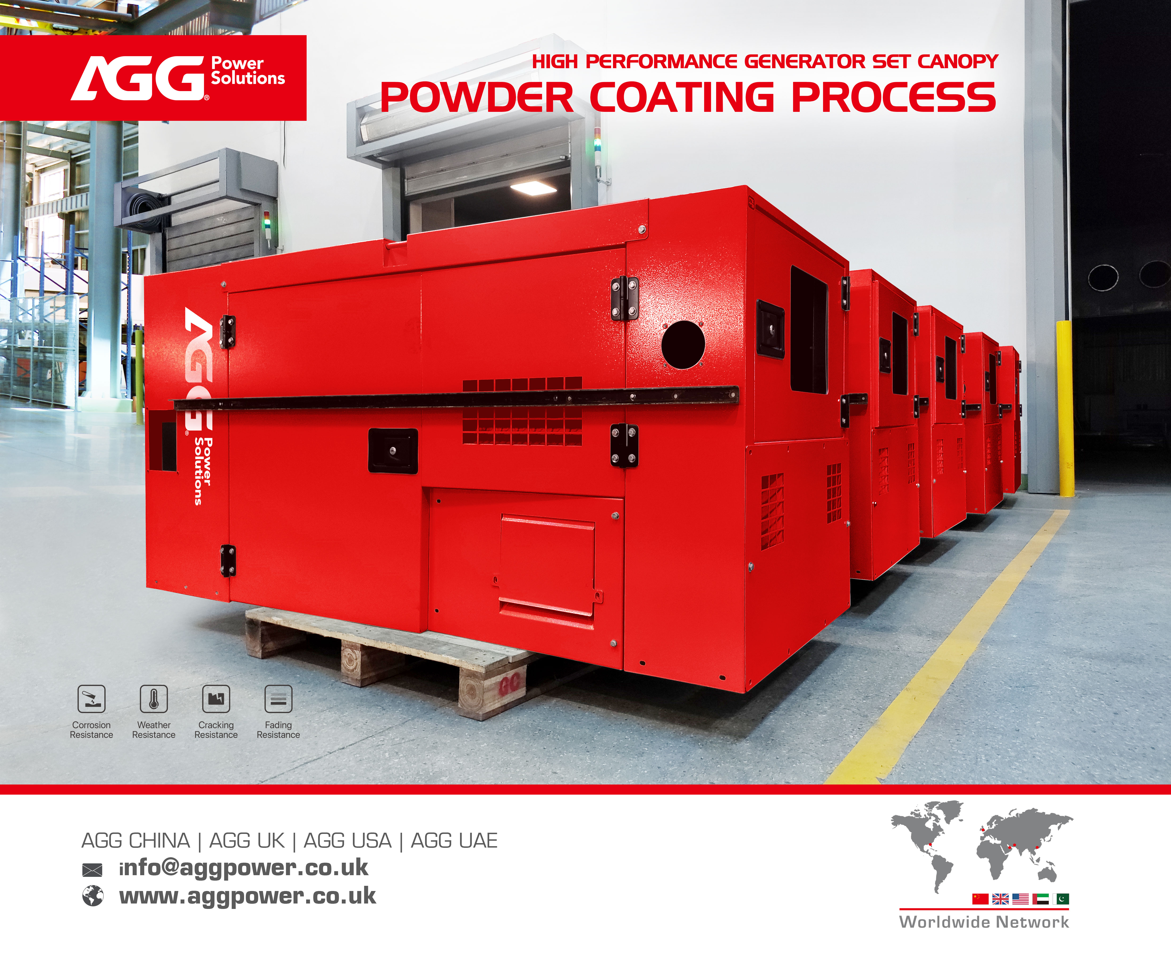 High Performance Generator Set Canopy Powder Coating Process {Brochure}